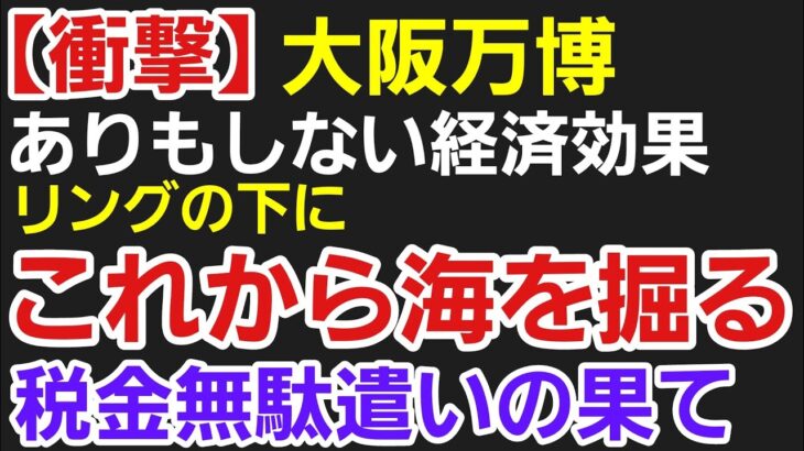 大阪万博の裏側：国民の税金で作られる「海」の真実