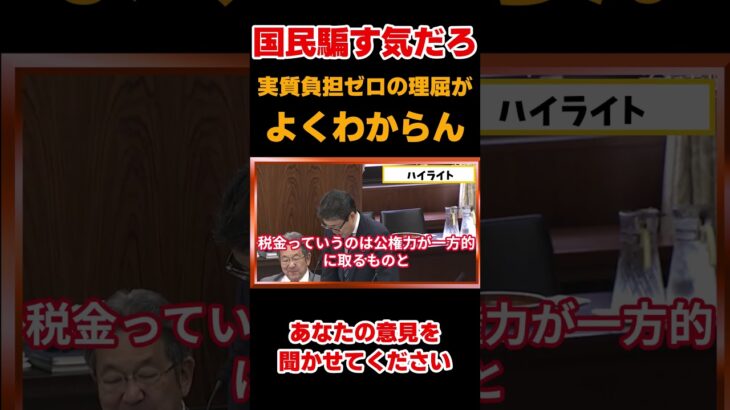 【国民を騙す気だろ】なぜ税金じゃなく社会保障？実質負担がゼロの理屈がわからん！【#国会中継】【柴慎一・加藤鮎子内閣府特命担当大臣】