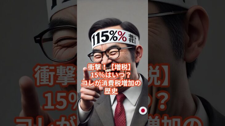 衝撃！【増税】消費税15％は近い？コレが消費税増加の歴史 #税金 #投資 #節約 #節税