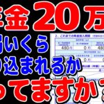 【2024年】年金月20万円は税金がこんなに天引きされる!?驚きの手取り額とは?結局いくら振り込まれるのか?【元金融マンの投資初心者アニメ】