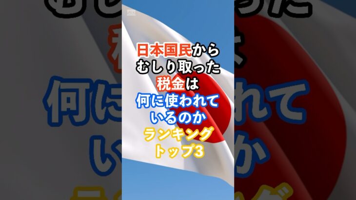 日本国民からむしり取った税金は何に使われているのかランキングトップ3#日本#税金#海外の反応#雑学