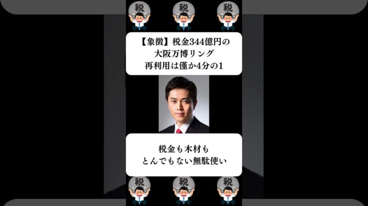 『【象徴】税金344億円の大阪万博リング、再利用は僅か4分の1』に対する世間の反応