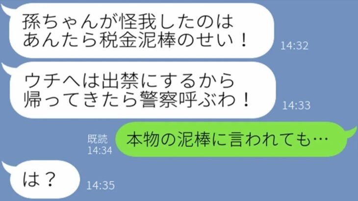 【LINE】公務員の嫁を税金泥棒扱いして追い出そうとする鬼姑「仕事サボる汚職の嫁は追い出すから！」→w【修羅場】 【スカッとする話】【スカッと】【浮気・不倫】【感動する話】【朗読】【総集編】