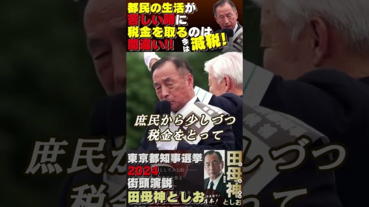 【今は減税一択！】生活が苦しい時には税金を集めるのは完全に間違い！#田母神俊雄