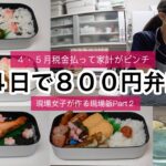 税金払って家計がピンチ！４日で８００円弁当