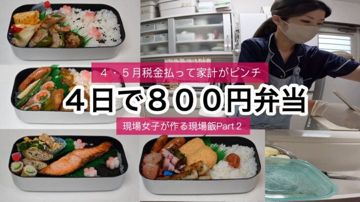 税金払って家計がピンチ！４日で８００円弁当