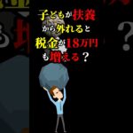 子どもが扶養から外れると税金が18万円も増える　#お金　#お金の勉強　#節税　#節約　#扶養