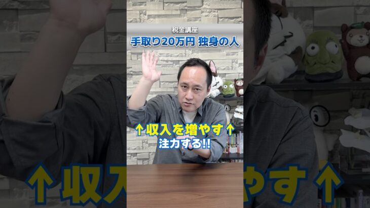 【税金講座】コメントいただきました！「手取り20万円独身に税金のアドバイスください！」 #shorts #税金 #節税 #副業