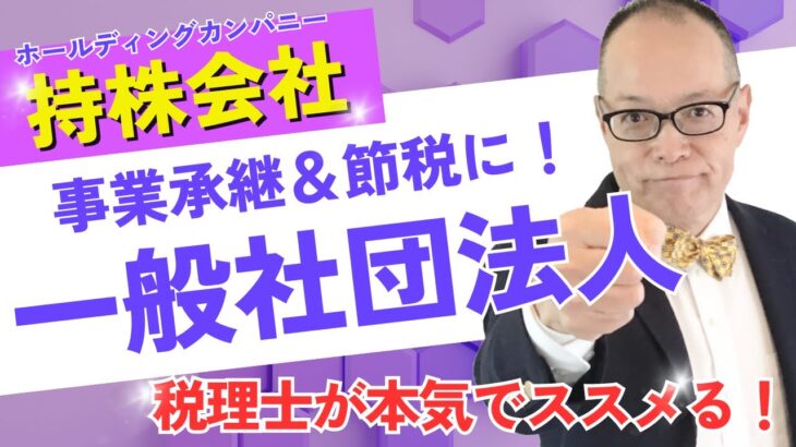 税理士が本気でススメる！ホールディングカンパニーは、一般社団法人が最強な理由を解説します♪#285