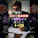 驚愕！日本の税金制度でおかしいと思うことトップ3#日本#税金#海外の反応#雑学#shorts