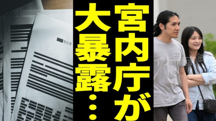 【税金不正使用】小室夫妻への”裏支援”を暴露した宮内庁が大炎上！ヤフコメ阿鼻叫喚！