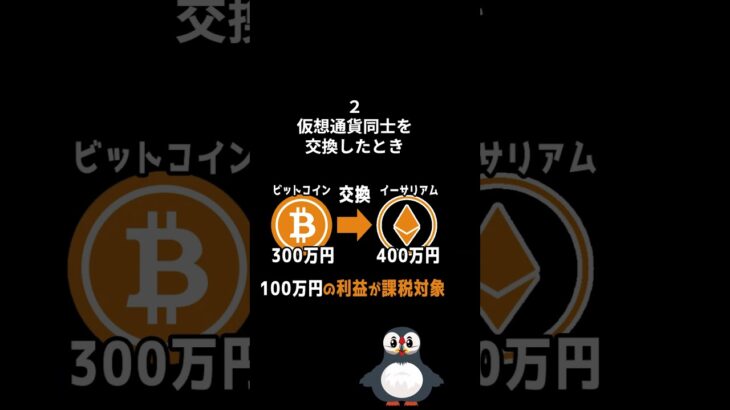 【保存版】仮想通貨　〇〇したら税金発生！【6選】　#shorts