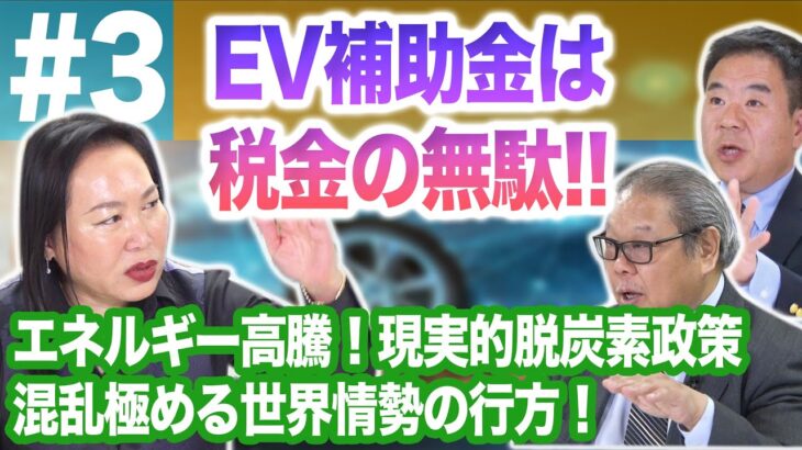 EV推進の罠2024 #3◉EV補助金は税金の無駄使い!!! エネルギー価格高騰！混乱極める世界情勢 / 加藤康子 × 岡崎五朗 × 池田直渡