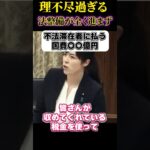 【小野田紀美】不法滞在者に国費〇〇億円！？税金の無駄を国会で言及！#shorts #日本 #政治 #外国人 #国会 #税金