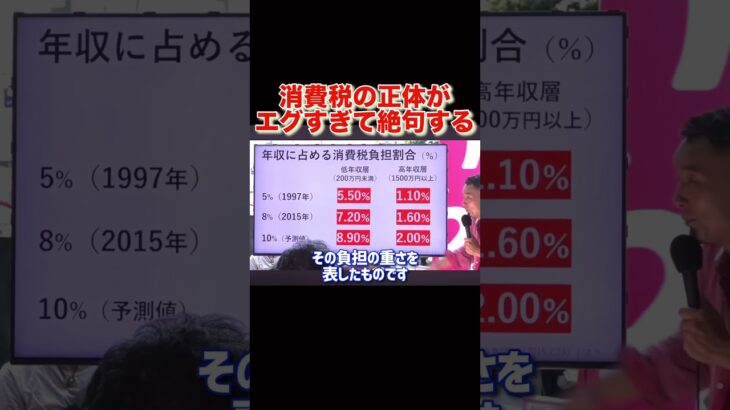 消費税が平等な税金と思っているならあなたの頭の中はお花畑です。#山本太郎 #れいわ新選組#shorts