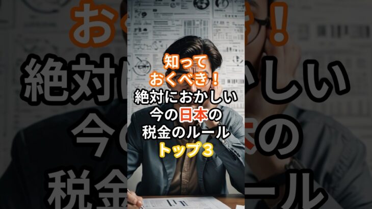 知っておくべき！絶対におかしい今の日本の税金のルールトップスリー#雑学 #歴史 #日本 #ランキング