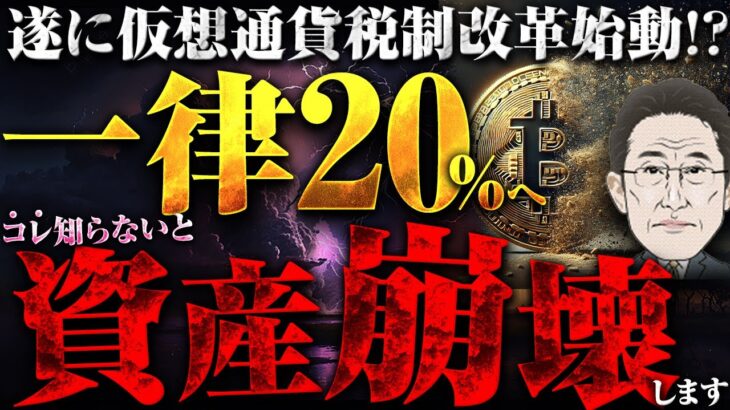 【仮想通貨】遂に税金が一律20％に下がる！？ただしあることに注意しなければ大損に…【ビットコイン】【無料】