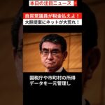 自民党議員が税金払えよ！大胆提案にネットが大荒れ！【本日の注目ニュース】#shorts