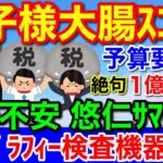 紀子さまの税金無駄使い★大腸検査・マンモグラフィー購入の国家予算要求