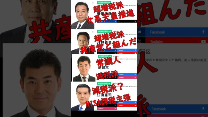 議員の過去の調べ方#税金下げろ規制を無くせ