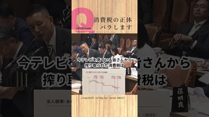 1-13 消費税は大企業を減税するための税金(prod. BKOJ!) 山本太郎の国会質問！参議院・予算委員会 2023年11月1日16:12頃～