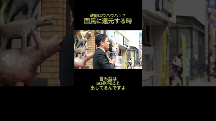 【政府はウハウハ！？】今こそ税金を国民に還元！ #比例は略さず国民民主党　#1億プロジェクト