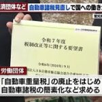 「自動車に関する税金が高い」愛知県の経済団体などが大村知事に国への見直しの働きかけを要請 (2024年10月25日)