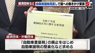 「自動車に関する税金が高い」愛知県の経済団体などが大村知事に国への見直しの働きかけを要請 (2024年10月25日)