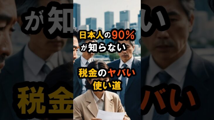 日本人の90%が知らない！【ヤバい税金の使い道】 #都市伝説 #雑学 #税金 #政府 #shorts