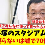 J1平塚のスタジアム案…税金要らないは嘘で70億負担