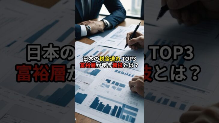 日本の税金逃れTOP3 富裕層が使う裏技とは？#富裕層 #税金 #金持ち #雑学