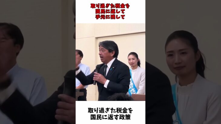 取り過ぎた税金を国民に返せ / 国民民主党 榛葉幹事長演説