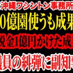 【ワシントン事務所】毎年1億総額10億円の税金投入も成果なし。島袋議員が予算計上やめろと糾弾。