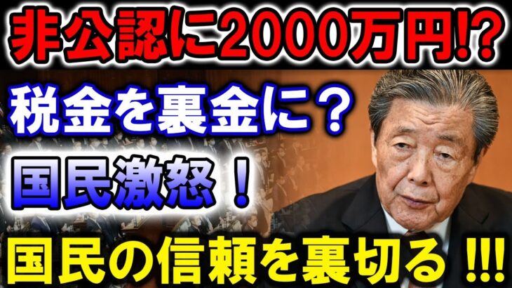 【石破茂】非公認に2000万円!? 税金を裏金に？国民激怒！国民の信頼を裏切る !!!【高市早苗】