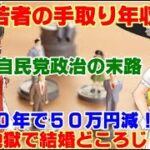 【ゆっくりニュース】若者の手取り年収　30年で50万円減！　税金地獄で結婚どころじゃない