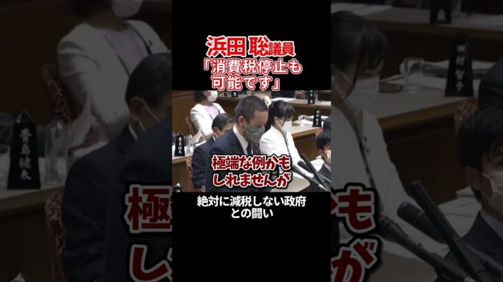 【浜田聡】バラマキするなら最初から税金を取るな #浜田聡 #参議院 #自民党 #財務省 #減税 #shorts