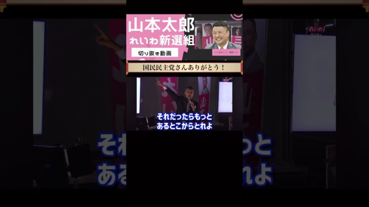 【山本太郎】実は〇〇をやった方が日本人は助かります#山本太郎 #れいわ新選組 #税金 #国民民主党 #お金 #shorts