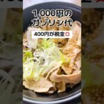 【批判】1,000円のガゾリン代「400円が税金」