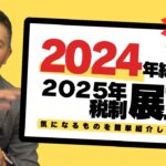 【2025年税制の展望】激動の2024年税制の総括！さらに来年の税制改正と税制改正大綱からピックアップ解説！！【増税ばっかり？】