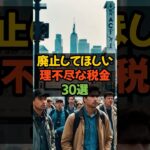 今すぐ廃止してほしい理不尽な税金30選 #税金 #減税 #増税