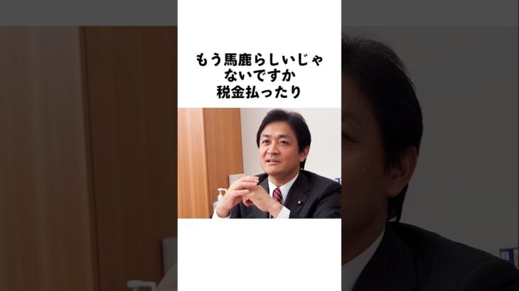 「真面目に税金払っている人にも報いるべき」玉木氏に賛同の声続出 #shorts #国民民主党 #玉木雄一郎