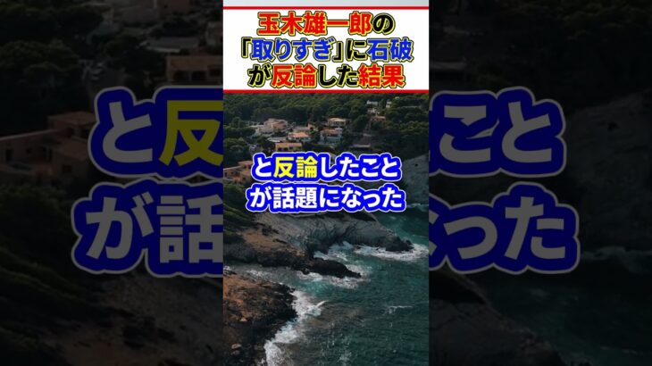 玉木雄一郎の「税金取りすぎ」に石破首相が反論した結果　#shorts