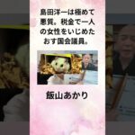 飯山あかり 島田洋一は極めて悪質。税金で一人の女性をいじめたおす国会議員。