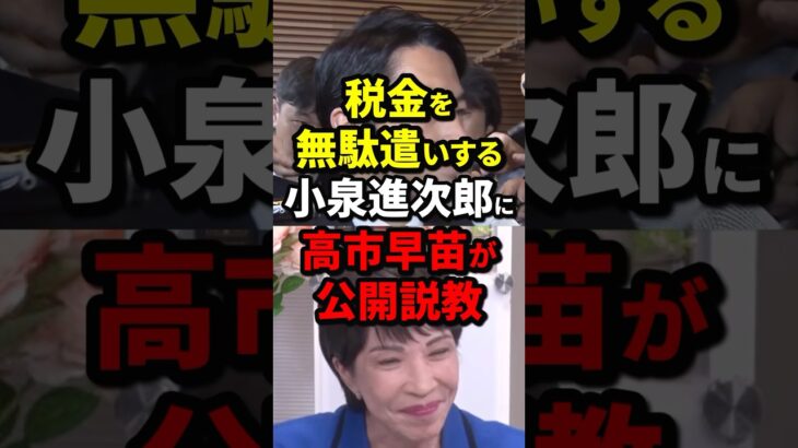 税金を無駄遣いする小泉進次郎に高市早苗が公開説教 #高市早苗 #小泉進次郎 #政治 #海外の反応 #wcjp