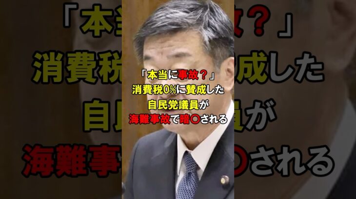 「政府に〇された…」消費税0を主張した自民党員が謎の〇を遂げる#short #中国 #韓国