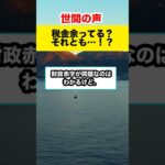 【世間の反応】大激論！税金は余ってる？それとも赤字？#shorts