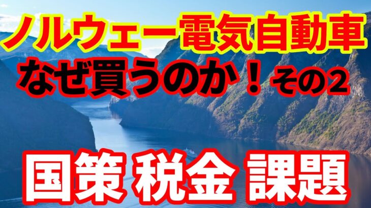 【ノルウェー】バッテリー電気自動車なぜうれるのかⅡ！国策、税金、今後の課題