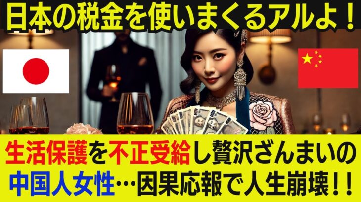 【海外の反応】「日本の税金を使いまくるアルよ！」生活保護を不正受給し贅沢ざんまいの中国人女性。因果応報で人生崩壊！