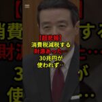 消費税を減税する財源あった…30兆円が使われず #政治