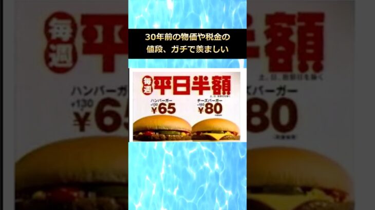 30年前の物価や税金の値段、ガチで羨ましい #2ch #5ch #税金